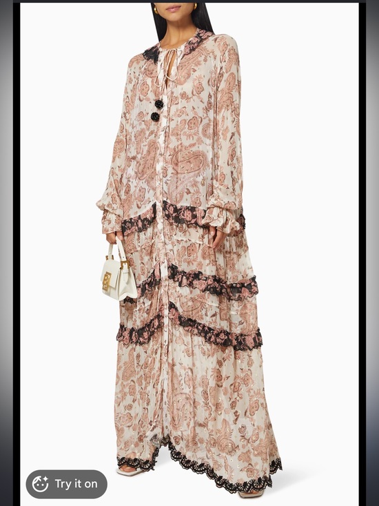 HEMANT & NANDITA Dresses & Skirts - Hemant & Nandita Black Luana Maxi Dress in Georgette